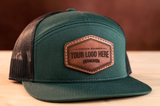 Richardson 168 Hi-Pro 7 Panel Trucker-Leather patch