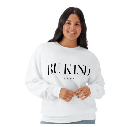 Comfort Colors Lightweight Fleece Crewneck Sweatshirt (Be Kind)